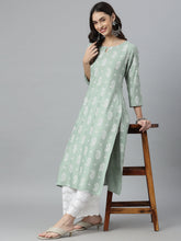 Stylum Women's Paisley Printed Rayon Straight Kurta (AGROSWISS) Thumbnail
