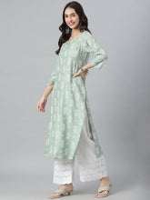 Stylum Women's Paisley Printed Rayon Straight Kurta (AGROSWISS) Thumbnail