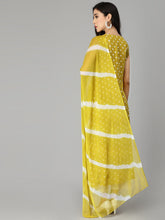 Stylum Women's Bandhej Printed A-Line Kurta with Dupatta (CORNKAWA) Thumbnail