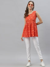 Stylum Women's Bandhej Printed Cotton Top (FANTA) Thumbnail