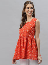 Stylum Women's Bandhej Printed Cotton Top (FANTA) Thumbnail