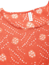 Stylum Women's Bandhej Printed Cotton Top (FANTA) Thumbnail