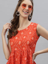 Stylum Women's Bandhej Printed Cotton Top (FANTA) Thumbnail