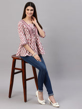 Stylum Women's Floral Printed Cotton Top (FLORA) Thumbnail