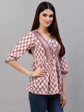 Stylum Women's Floral Printed Cotton Top (FLORA) Thumbnail