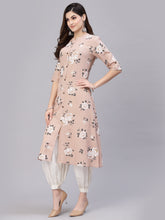 Stylum Women's Floral Printed A-Line Kurta (JIOBEIGE) Thumbnail