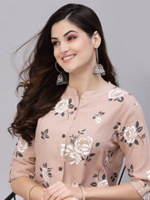 Stylum Women's Floral Printed A-Line Kurta (JIOBEIGE) Thumbnail