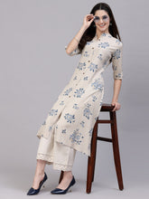 Stylum Women's Floral Printed A-Line Kurta (JIOGREY) Thumbnail
