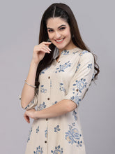 Stylum Women's Floral Printed A-Line Kurta (JIOGREY) Thumbnail
