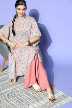 Stylum Women's Stripes Printed Cotton Kaftan Kurta  (KAFT4TIPSY) Thumbnail