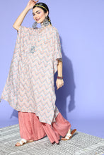 Stylum Women's Stripes Printed Cotton Kaftan Kurta  (KAFT4TIPSY) Thumbnail