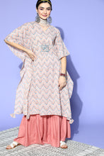 Stylum Women's Stripes Printed Cotton Kaftan Kurta  (KAFT4TIPSY) Thumbnail