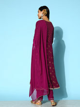 Stylum Women's Gold Printed & Embroidered Rayon Kurta Pant Dupatta Set (KPDJENA) Thumbnail