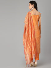 Stylum Women's Striped Cotton Blend Straight Kurta Pant Dupatta Set (KPDKNOT) Thumbnail