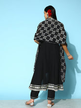 Stylum Women's Embroidered Rayon Asymmetrical Kurta Pant Dupatta Set (KPDTOKIYO) Thumbnail