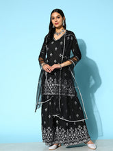 Stylum Women's Printed Rayon Kurta Sharara Dupatta Set (KSDBERLIN) Thumbnail