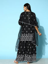 Stylum Women's Printed Rayon Kurta Sharara Dupatta Set (KSDBERLIN) Thumbnail