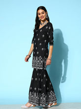 Stylum Women's Printed Rayon Kurta Sharara Dupatta Set (KSDBERLIN) Thumbnail