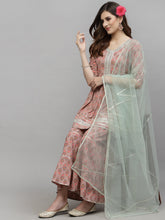 Stylum Women's Floral Printed Rayon Kurta Sharara Dupatta Set (KSDMOGRA) Thumbnail