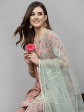 Stylum Women's Floral Printed Rayon Kurta Sharara Dupatta Set (KSDMOGRA) Thumbnail