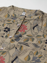 Stylum Women's Floral Printed Rayon A-Line Kurta (Mairabeige) Thumbnail