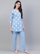 Stylum Women's Printed Cotton Night Suit Set (NIST0012) Thumbnail