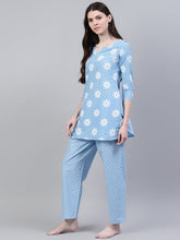 Stylum Women's Printed Cotton Night Suit Set (NIST0012) Thumbnail