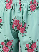 Stylum Women's Floral Print Rayon Night Suit Set (NIST002) Thumbnail