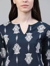 Stylum Women's Floral Print Cotton Plus Size Night Suit Set (NIST007) Thumbnail