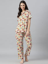 Stylum Women's Elephant Printed Cotton Night Suit Set (NISTELLY) Thumbnail