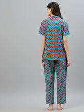 Stylum Women's Printed Cotton Night Suit Set (NISTMELON) Thumbnail