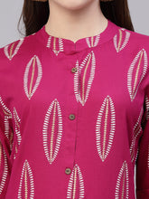 Stylum Women's Block Printed Rayon A-Line Kurta (NOMIGEM) Thumbnail