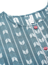 Stylum Women's Self Design Cotton Blend Maxi Dress  (POPPYTEAL) Thumbnail