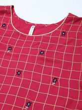 Stylum Women's Printed Rayon Flared Kurta (PankhuriPinkkurta) Thumbnail