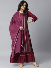 Stylum Women Embellished Rayon Straight Kurta Sharara Set (Puppleshararaset) Thumbnail