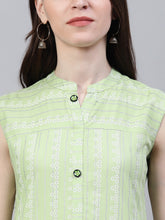 Stylum Women's Striped Rayon Straight Kurta (Solopista) Thumbnail